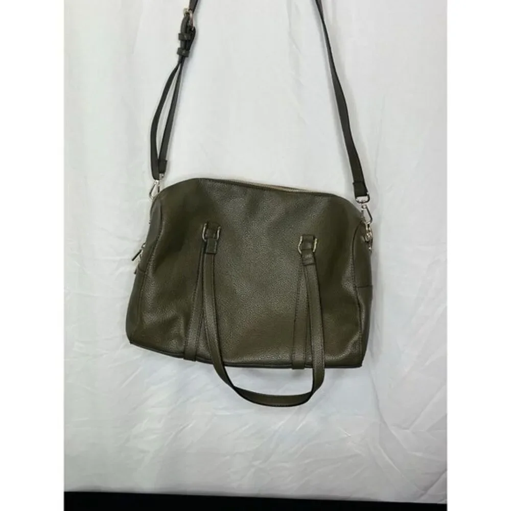 A New Day Women's Dark Olive Green Satchel Handbag/Shoulder‎ bag EUC
